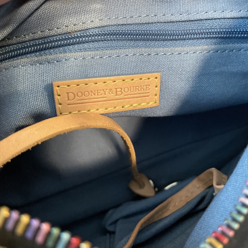 BTG Y2K Dooney & Bourke Satchel Handbag Multicolor Candies Coated Canvas - Picture 14 of 16